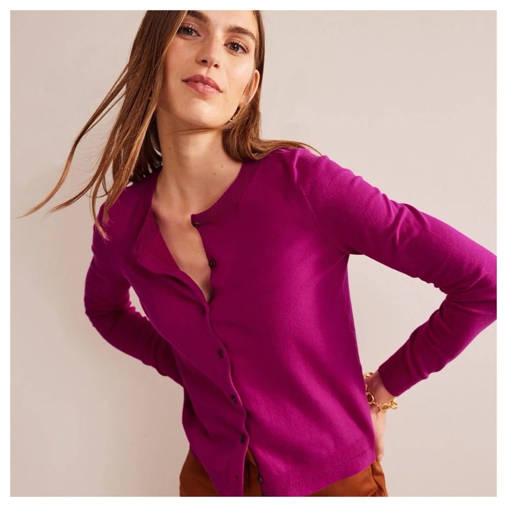 Boden Women's Magenta Cardigan
